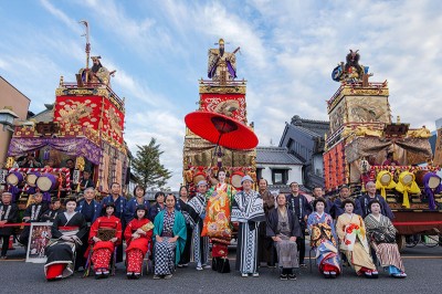 2023年　栃木市　花魁（緑の打掛）